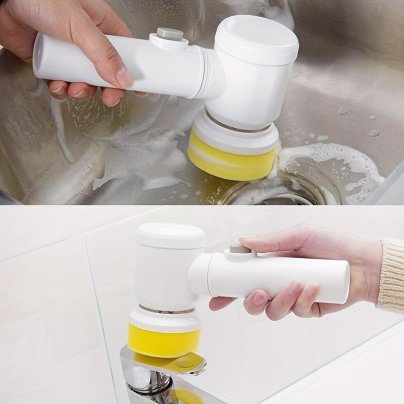USB rechargeable electric spin scrubber