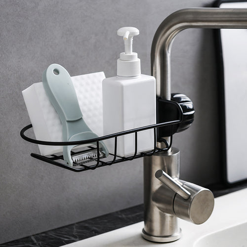 Self-Draining Sink Caddy & Sponge Holder