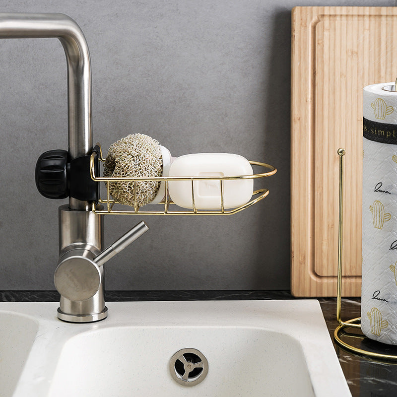 Self-Draining Sink Caddy & Sponge Holder